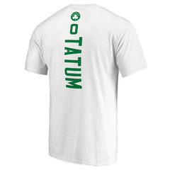 Jayson Tatum Boston Celtics Backer Name & Number T-Shirt White - NBA