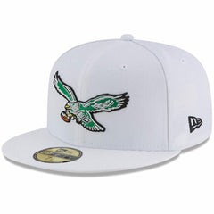 Philadelphia Eagles New Era Throwback Logo Omaha 59FIFTY Fitted Hat White | NFL