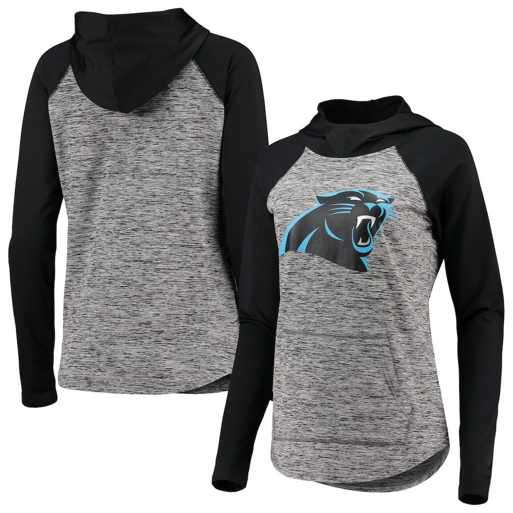 Carolina Panthers G-III 4Her by Carl Banks Women's Championship Ring Pullover Hoodie Heathered Gray/Black | NFL