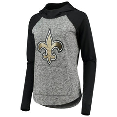 New Orleans Saints G-III 4Her by Carl Banks Women's Championship Ring Pullover Hoodie Heathered Gray/Black | NFL