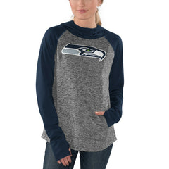 Seattle Seahawks G-III 4Her by Carl Banks Women's Championship Ring Pullover Hoodie Heathered Gray/College Navy | NFL