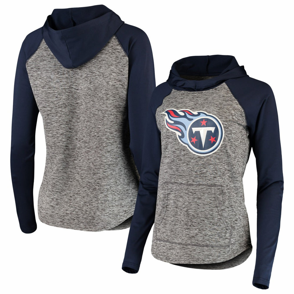 Tennessee Titans G-III 4Her by Carl Banks Women's Championship Ring Pullover Hoodie Heathered Gray/Navy | NFL