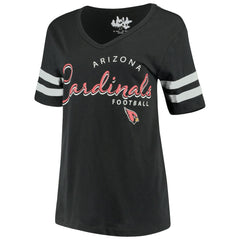 Arizona Cardinals Touch Women's Triple Play V-Neck T-Shirt Black | NFL