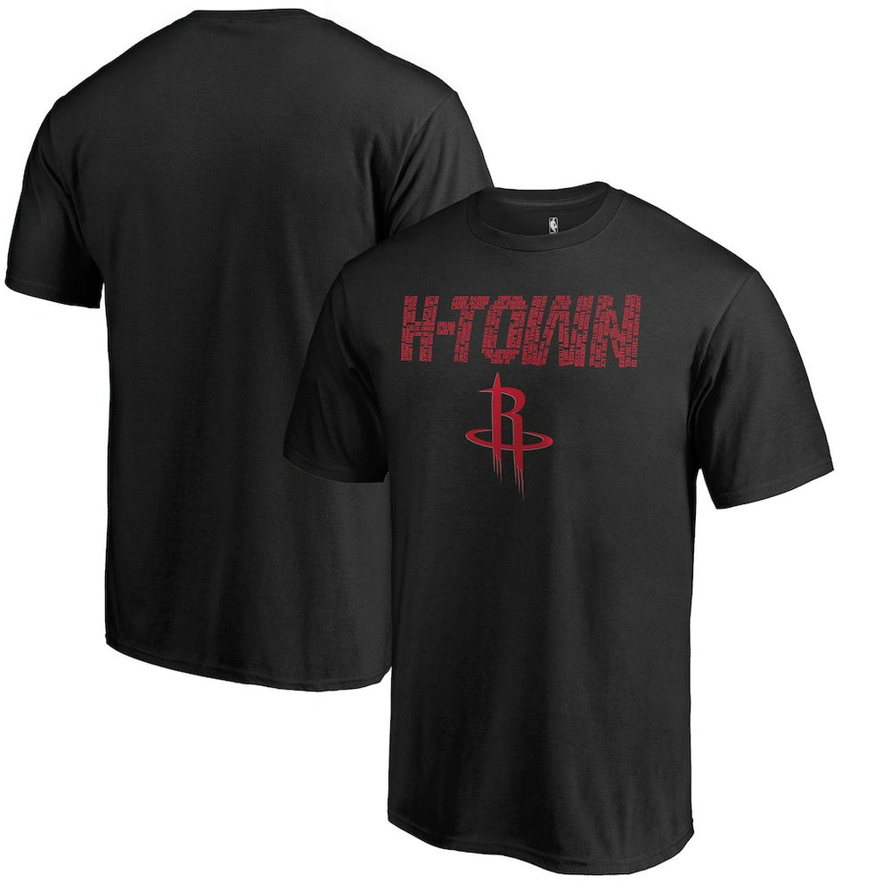 Houston Rockets Hometown Collection Repeating Roster T-Shirt Black - NBA