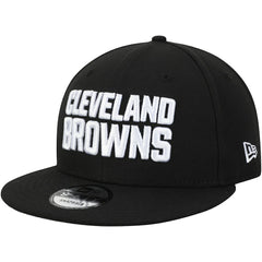 Cleveland Browns New Era B-Dub 9FIFTY Adjustable Hat Black | NFL