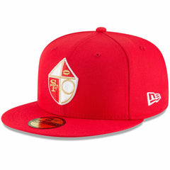 San Francisco 49ers New Era Omaha Throwback 59FIFTY Fitted Hat Scarlet | NFL