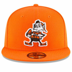 Cleveland Browns New Era Omaha Brownie The Elf Throwback 59FIFTY Fitted Hat Orange | NFL