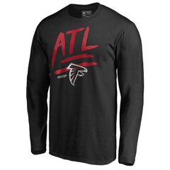 Atlanta Falcons Rise Up Long Sleeve T-Shirt Black | NFL