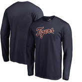 Detroit Tigers Team Wordmark Long Sleeve T-Shirt - MLB