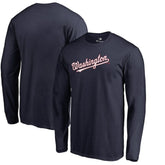 Washington Nationals Team Wordmark Long Sleeve T-Shirt - MLB