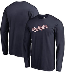 Washington Nationals Team Wordmark Long Sleeve T-Shirt - MLB