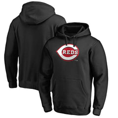 Cincinnati Reds Official Wordmark Fitted Pullover Hoodie - MLB