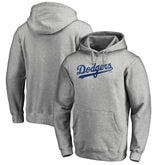 Los Angeles Dodgers Official Wordmark Fitted Pullover Hoodie - MLB