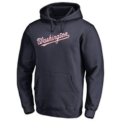 Washington Nationals Official Wordmark Fitted Pullover Hoodie - MLB