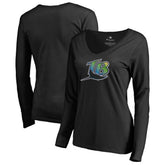 Tampa Bay Rays Women's Cooperstown Collection Forbes Long Sleeve V-Neck T-Shirt - MLB
