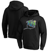 Tampa Bay Rays Vintage Cooperstown Collection Wahconah Fitted Pullover Hoodie - MLB