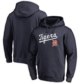 Detroit Tigers Vintage Cooperstown Collection Wahconah Fitted Pullover Hoodie - MLB