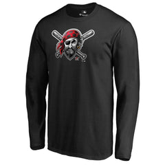 Pittsburgh Pirates Midnight Mascot Long Sleeve T-Shirt - MLB