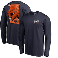 Chicago Bears Midway Monster Long Sleeve T-Shirt Navy | NFL