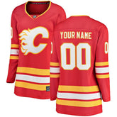 Calgary Flames Fanatics Women's Home Breakaway Custom Jersey - Red - NHL