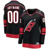 Carolina Hurricanes Fanatics Women's Home Breakaway Custom Jersey - Black - NHL