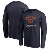 Chicago Bears Futbol Americano Long Sleeve T-Shirt Navy | NFL