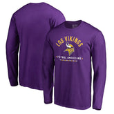 Minnesota Vikings Futbol Americano Long Sleeve T-Shirt Purple | NFL