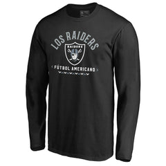 Las Vegas Raiders Futbol Americano Long Sleeve T-Shirt Black | NFL