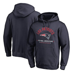 New England Patriots Futbol Americano Pullover Hoodie Navy | NFL
