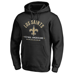 New Orleans Saints Futbol Americano Pullover Hoodie Black | NFL