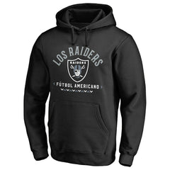 Las Vegas Raiders Futbol Americano Pullover Hoodie Black | NFL