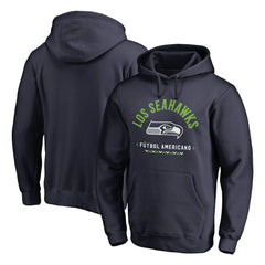 Seattle Seahawks Futbol Americano Pullover Hoodie College Navy | NFL