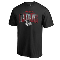 Chicago Blackhawks Arch Smoke T-Shirt - Black - NHL