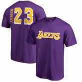 LeBron James Los Angeles Lakers Sidesweep Name & Number T-Shirt Purple - NBA