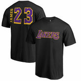 LeBron James Los Angeles Lakers Sidesweep Name & Number T-Shirt Black - NBA