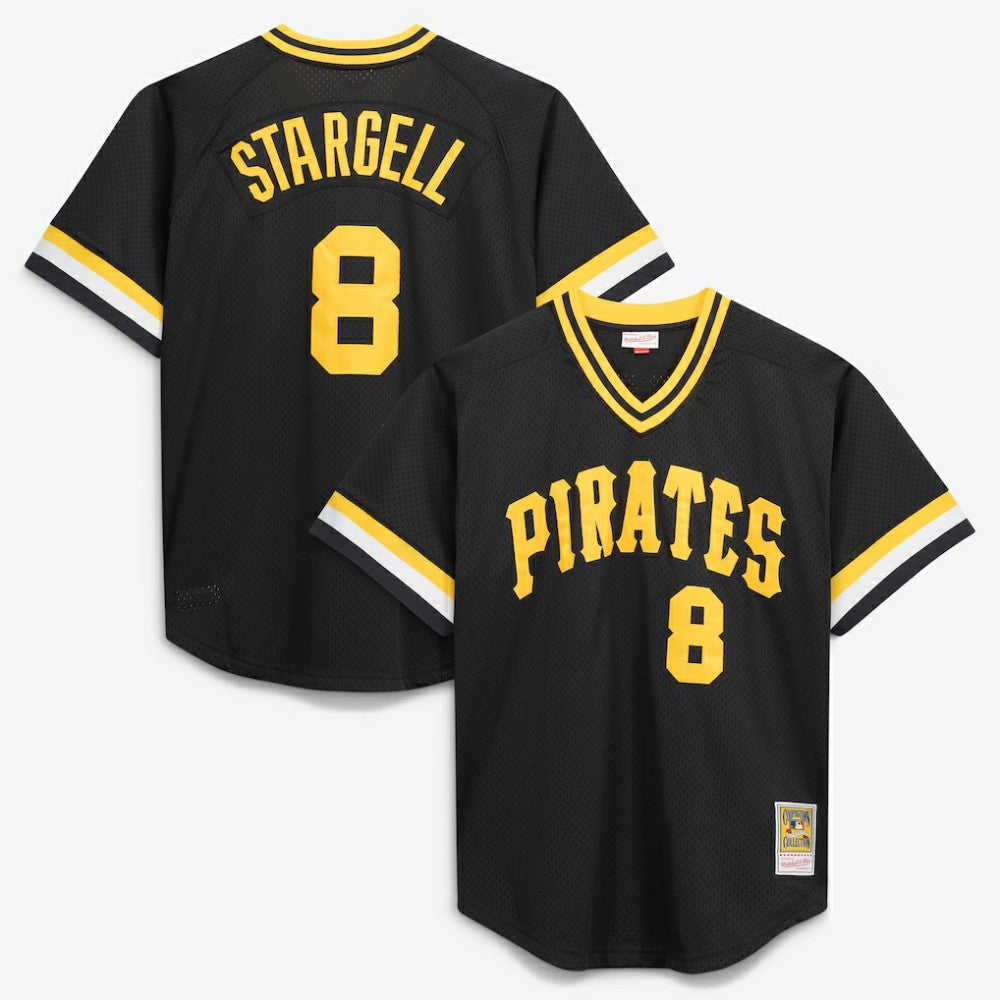 Willie Stargell Pittsburgh Pirates Mitchell & Ness Cooperstown Collection Big & Tall Mesh Batting Practice Jersey - MLB
