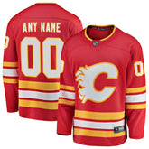 Calgary Flames Fanatics Home Breakaway Custom Jersey - Red - NHL