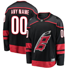 Carolina Hurricanes Fanatics Home Breakaway Custom Jersey - Black - NHL