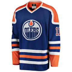 Mark Messier Edmonton Oilers Fanatics Premier Breakaway Retired Player Jersey - Blue - NHL