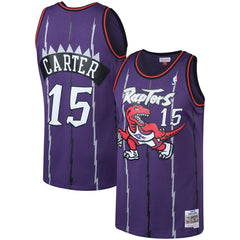 Vince Carter Toronto Raptors 1998/99 Big & Tall Hardwood Classics Swingman Jersey Purple - NBA