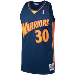 Stephen Curry Golden State Warriors 2009/10 Big & Tall Hardwood Classics Swingman Jersey Navy - NBA