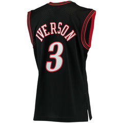 Allen Iverson Philadelphia 76ers 2000/01 Big & Tall Hardwood Classics Swingman Jersey Black - NBA