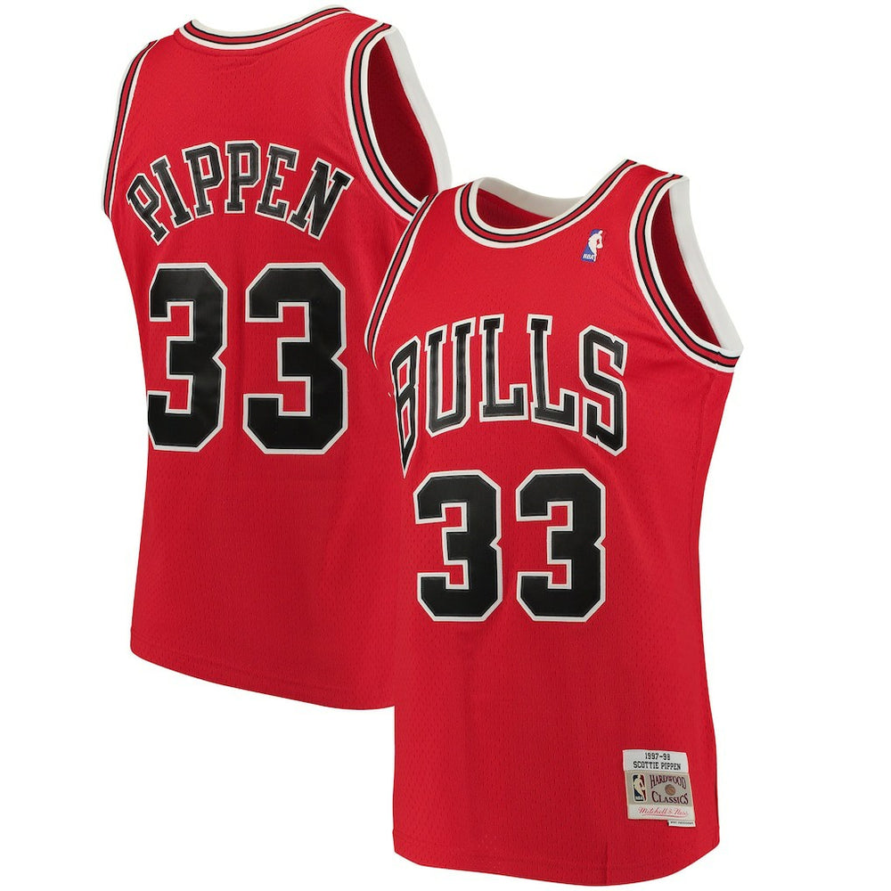 Scottie Pippen Chicago Bulls 1997/98 Big & Tall Hardwood Classics Swingman Jersey Red - NBA
