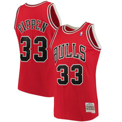 Scottie Pippen Chicago Bulls 1997/98 Big & Tall Hardwood Classics Swingman Jersey Red - NBA
