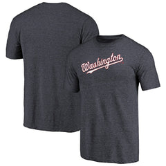 Washington Nationals Team Wordmark Tri-Blend T-Shirt - MLB