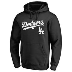 Los Angeles Dodgers Team Lockup Fitted Pullover Hoodie - MLB