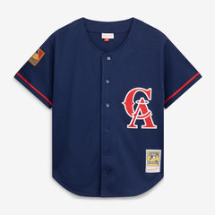 Bo Jackson California Angels Mitchell & Ness Cooperstown Collection Mesh Batting Practice Button-Up Jersey - MLB