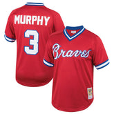 Dale Murphy Atlanta Braves Mitchell & Ness Youth Cooperstown Collection Mesh Batting Practice Jersey - MLB