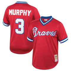 Dale Murphy Atlanta Braves Mitchell & Ness Youth Cooperstown Collection Mesh Batting Practice Jersey - MLB