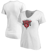 San Francisco 49ers Women's Frontline V-Neck T-Shirt White | NFL